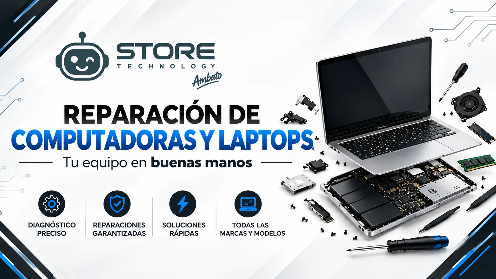 Reparación de computadoras y laptops Store Tech Ambato